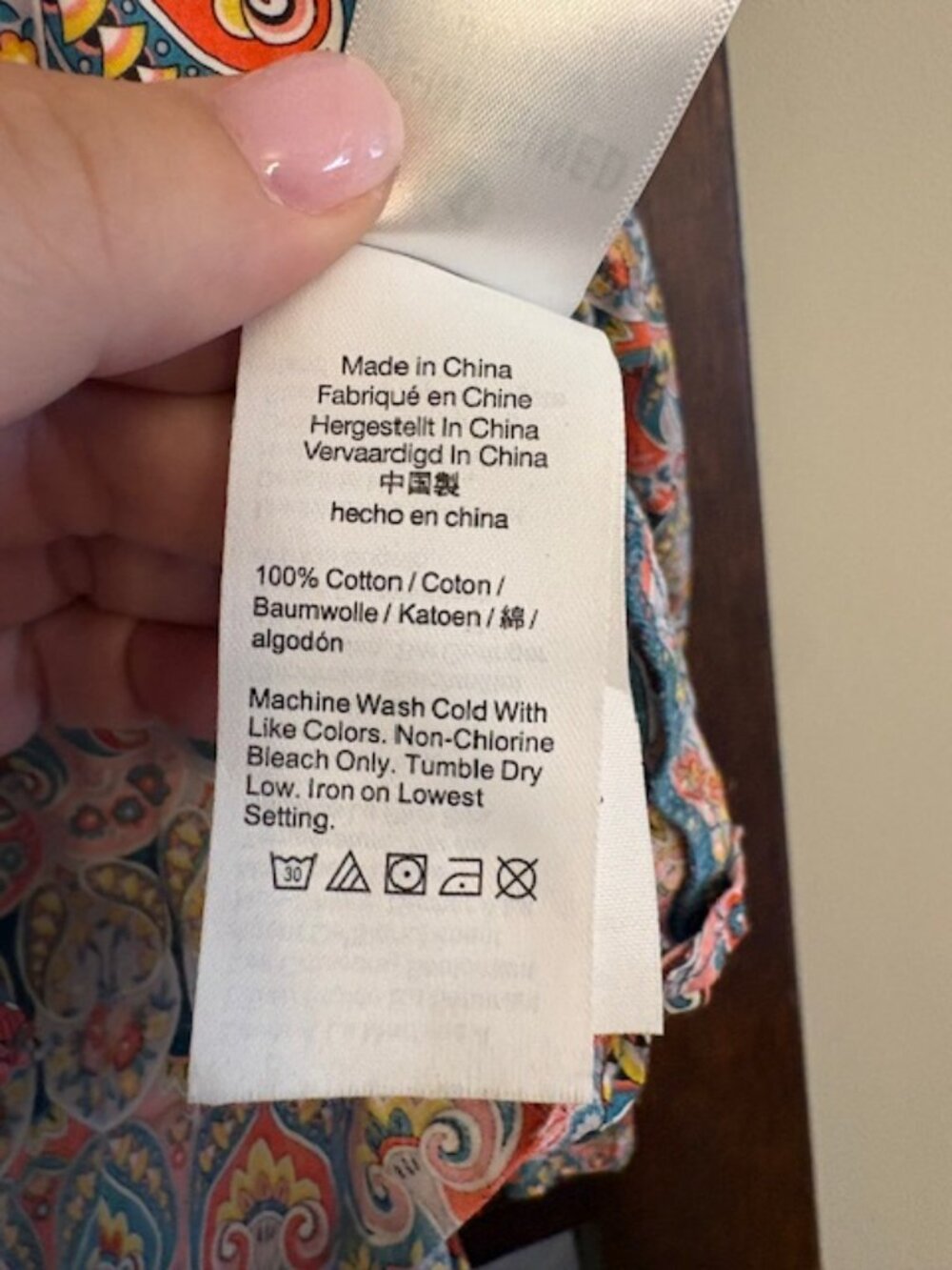 J.Crew x Liberty of London Paisley Print Blouse, Size Medium - Picture 5 of 6